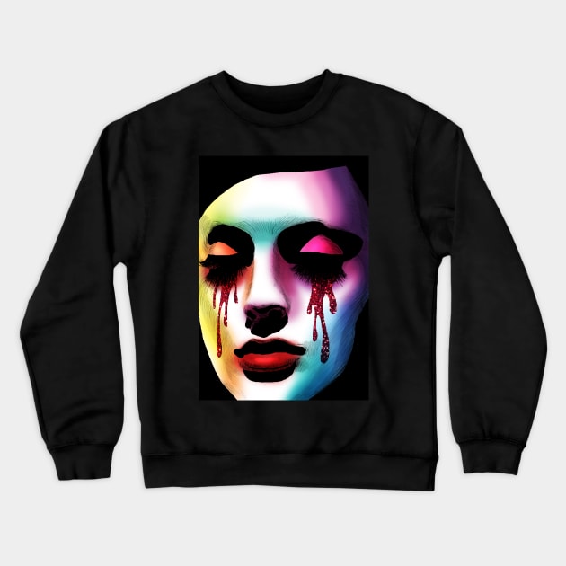 Glitter Tears Crewneck Sweatshirt by VeronicaLux